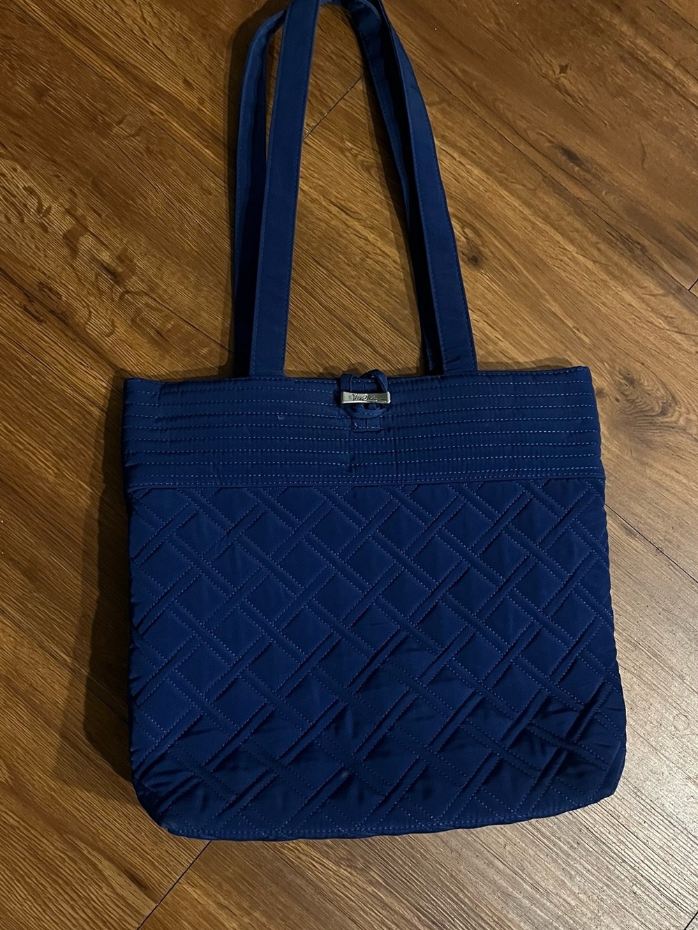 Vera Bradley Quilted Navy Tote Bag - Women's Shoulder Tote